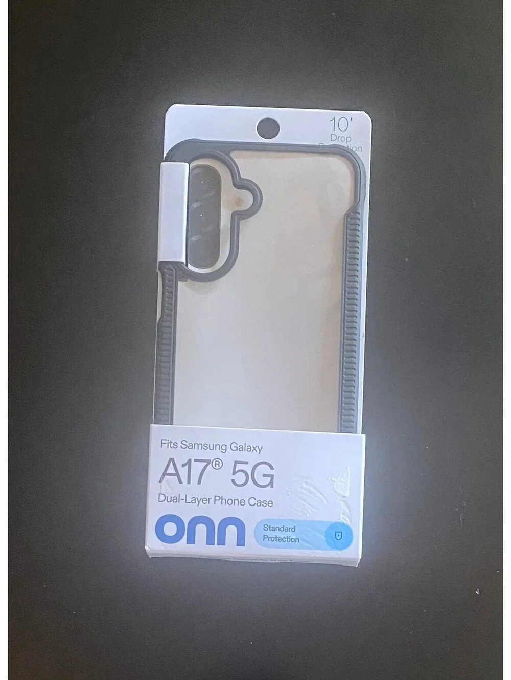 Onn Dual-Layer Case for Samsung Galaxy A17 5G Black/Clear